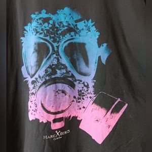 Vintage Marc Ecko Cut and Sew Gas Mask Black Graphic Tee Size 3XL